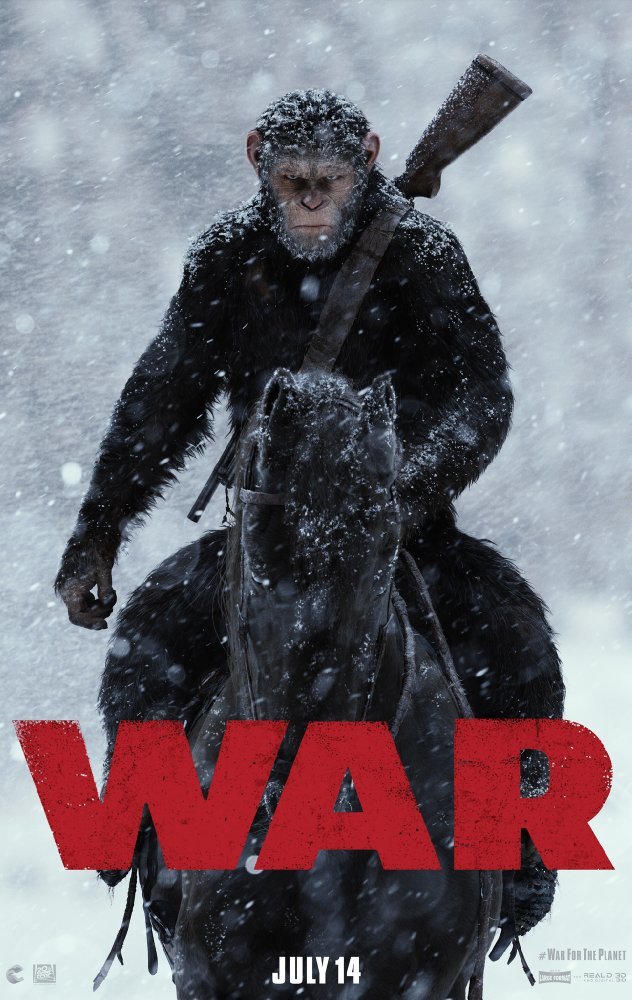 پوستر فیلم «جنگ سیاره میمون ها»(war of the planet of the apes)